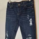 White House | Black Market NWOT  Dark Distressed Jeans Crop Leg Size 6 Photo 1