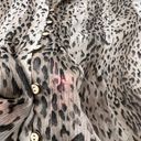 Cynthia Steffe Women’s Cheetah Print Sheer Top Sz L Photo 8