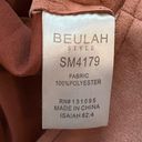 Beulah  Faux Suede Coral Fringe Jacket Size L Photo 4