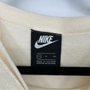 Nike  Sportswear Icon Clash Fleece Crew Sweatshirt Oversized Cream Women Small Photo 4