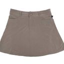 L.L.Bean  Women's Comfort Trail Skort Mid-Rise A-line Skirt Beige Taupe Size 6 Photo 0