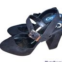 Circus by Sam Edelman Circus Sam Edelman Black Suede Platform Sandals Heels size 8 Photo 2