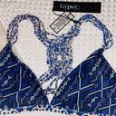 Gypsy 05 NEW!  SAND Bikini Size Small Crochet Racerback Top Blue Multi Tile Print Photo 3