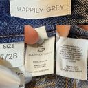 Happily Grey Flare Overalls Denim Flare Leg Jean Overall Blue, size 7 / 28 Photo 3