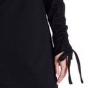 Lush Clothing Lush Black Ruched Drawstring Sleeve Mini Dress Photo 2