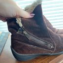 Naturalizer Brown Fuzzy Boots Photo 4