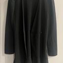 ZARA  Women’s Black Long Double Button Peplum Ruffle Hem Blazer Jacket Size L Photo 0