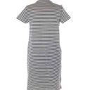 J.Crew  Factory Women’s Size Small Blue & White Striped Casual Dress Lace Up Photo 1