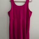 J.Crew  Berry Pink Scoop Neck Sleeveless Stretch Dress 2X Photo 4