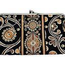 Vera Bradley  Snap Wallet Clutch Bag Cafe Latte Silver Hardware NWOT Photo 0