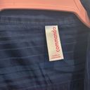 Commando  Pajama Striped Navy Sleep Night Shirt Dress Size Medium Photo 2