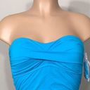 Anne cole  aqua blue tankini top. Small NWT Photo 4