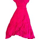 Tuckernuck  Francesca Hot Pink Faux-Wrap Dress Photo 2