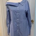 DKNY  | Cold shoulder stripe button down top Photo 8