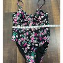 Victoria's Secret Victoria Secret Black One Piece Floral Butterfly Swimsuit Size Large Photo 5