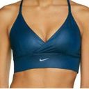 Nike - Dry-Fit Dark Teal Blue Sports Bra | Removable Padding- S Photo 0