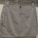 Motel Rocks MOTEL Zida Black & White Houndstooth Plaid Fitted Short Mini Zida Skirt - S Photo 10