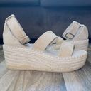 Coconuts by Matisse  Soire Beige Strappy Espadrilles Platform Sandals size 9.5 Photo 0