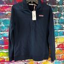 Vineyard Vines  Shirt Pullover Shep Navy Blue NWT 1/4 Zip Sweatshirt Size Small Photo 0