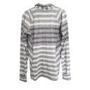 Lululemon  Race Your Pace 1/2 Zip, Marshmallow Stripe Heathered Slate Photo 2