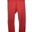 SoulCycle  Women’s Size S Red Black Marled Leggings Photo 1