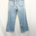 ZARA  High Rise Wide Leg Rip Knee Denim Jeans Photo 7