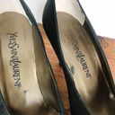 YSL YVES SAINT LAURENT Vintage 90s Satin Stiletto Pumps Photo 10