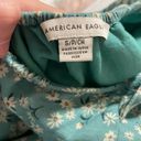 American Eagle Teal Floral Dress Photo 3