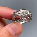 Silver wing ring angel bird wings silver tone nwot size 6 Photo 1