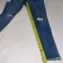 Banana Republic  Premium Distressed Raw Frayed Hem Jade Wash Skinny Jeans Sz 27 Photo 8