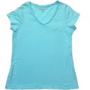 Eddie Bauer  V-neck Pocket T-shirt Size Large light blue aqua short sleeve tee Photo 7