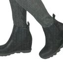 Serra  Ankle Booties Faux Leather Pull On Wedge Boots Photo 0