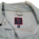 Boom Boom Jeans Jacket Size Medium Distressed Destroyed Jean Jacket Ripped Denim Jacket Photo 6