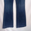 Seven7  Dark Wash Denim Blue Sexy Flare Non Destructed Jeans Size 28 Photo 5