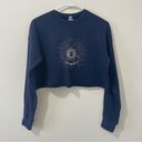 The Moon Celestial Blue Cropper Crewneck Sweater Size Small Photo 0