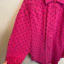 American Vintage 80's Vintage Sweet Baby Jane Long Sleeve Collared Polka Dot Button Up Size Large Photo 6