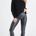 Spanx  Faux Leather Pebbled Textured Croc Leggings Size Small Photo 0