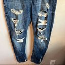 Mango MNG  Angie Boyfriend Distressed Denim Jeans Photo 2