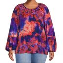 Terra & Sky  Women's Plus Size Balloon Sleeve Top Size 4X Photo 3