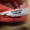 Mango  Ruffle Layered Strappy Tank Top Cami XXS coral orange Sleeveless Tangerine Photo 2