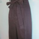 Brooks Brothers  Womens Size 6 Pleated Cotton Pants with Tie Photo 1