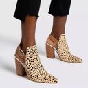 Dolce Vita Franky Bootie Calf Hair Leopard Cheetah Point Toe Slingback Size 7 Photo 1