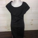 Boutique NEW Black Off The Shoulder Bodycon Midi Dress Photo 2