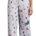 Hill House  Skylar Linen Pants Lavender Sea Creature Pattern High Waist Womens L Photo 0