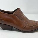 Guess Vintage  Brown Leather Western Cowboy Pointy Toe Booties Boots womens 9 Photo 1