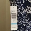 Tiana B NEW  Navy Blue & White Paisley Gathered Wrap-Style Modcloth Dress Size 6 Photo 5