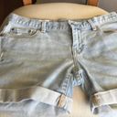 Gap 1969  gap jeans shorts 27 color light blue  length 13 Photo 2