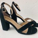 Unisa  Sandals Rexxa Black Suede Ankle Strap Block Heel Size 8.5M Photo 5