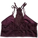 Aerie  Plum Purple Desert Lace Racerback Bralette Size Small 2862 Photo 2