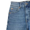 H&M  Divided NWT Blue Medium Wash High Waist Cuffed Frayed Denim Jean Shorts Sz 0 Photo 2